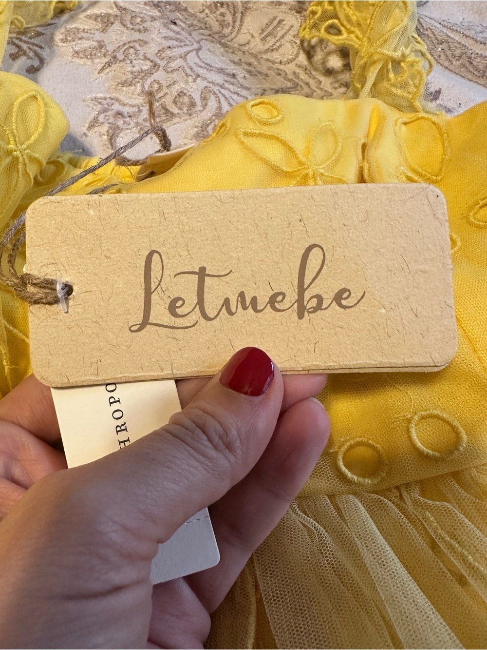 Anthropologie Letmebe yellow sundress - Picture 4 of 5